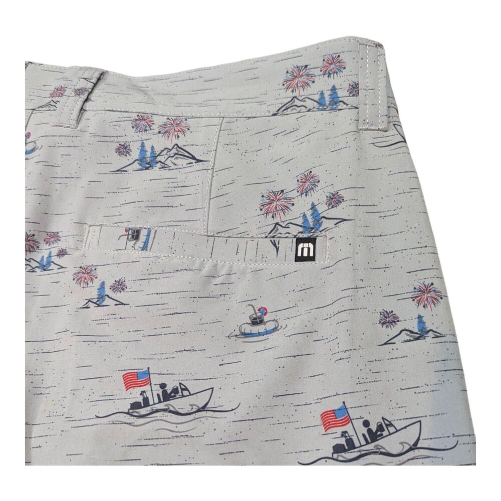 Travis Mathew Men's Size 34 Vacation Vibe flat front Shorts Golf Beach USA - Picture 5 of 8